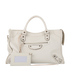 City Bag, &pound;595, Handbags, Cream, Leather, Front view